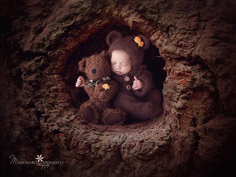 newborn footed pyjama photography prop outfit