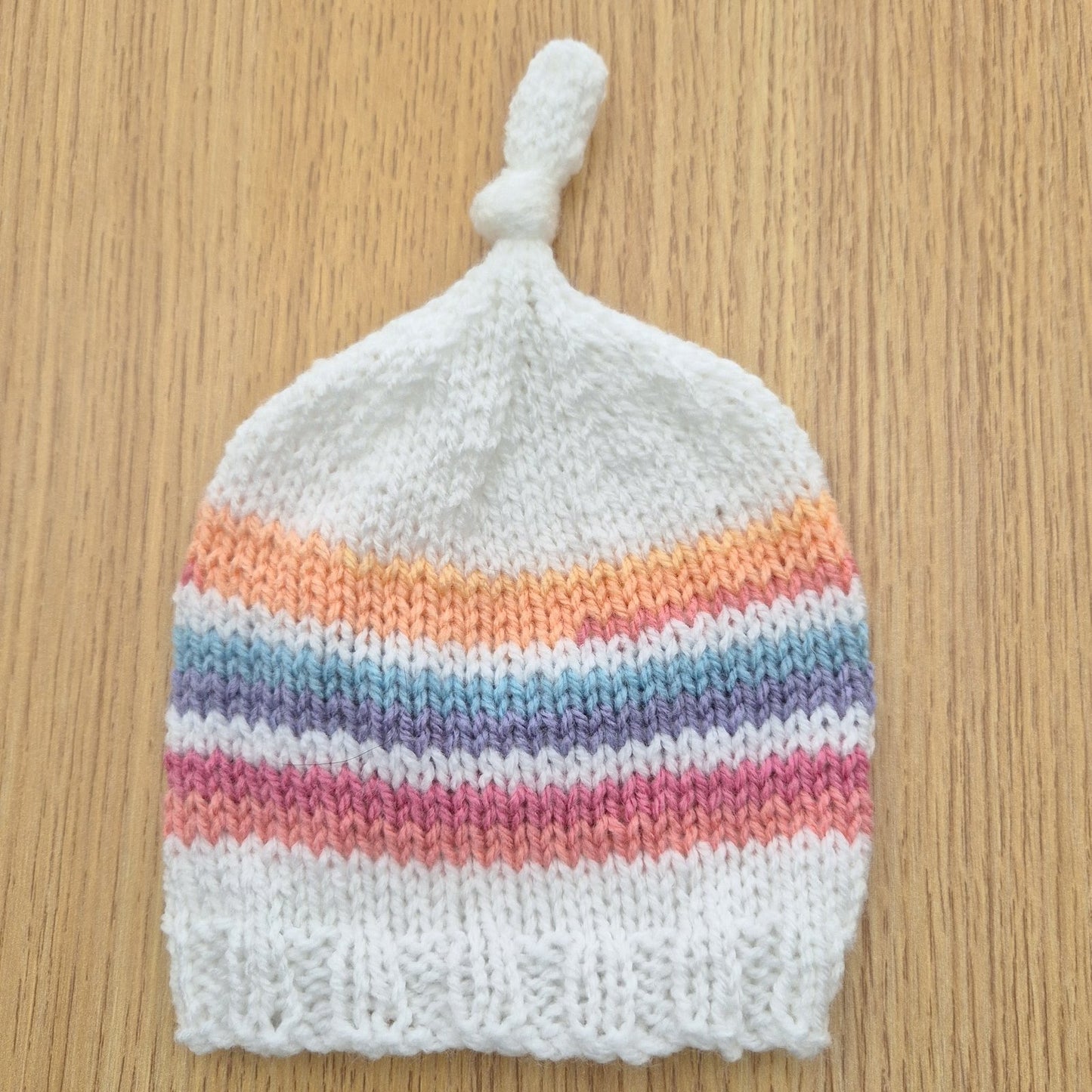 rainbow baby hat