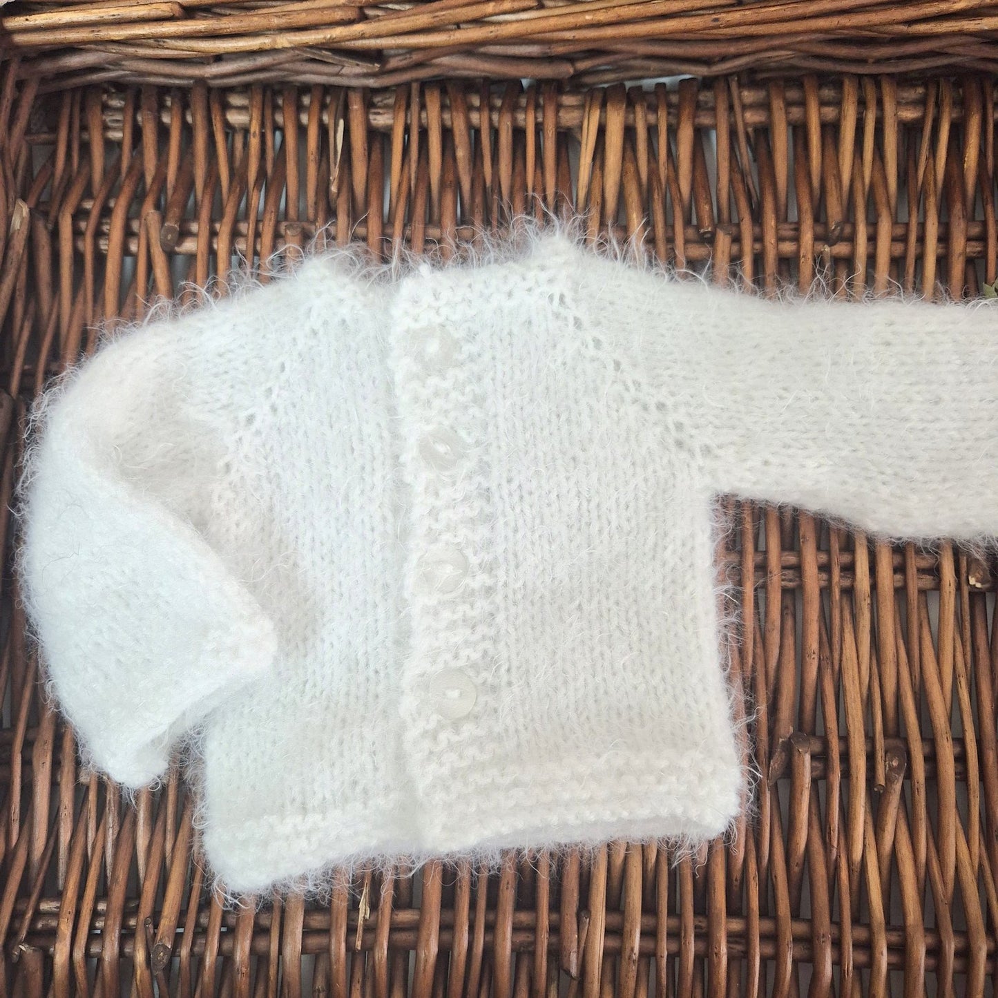Snow White Fluffy Newborn Cardigan, Pants and Socks set