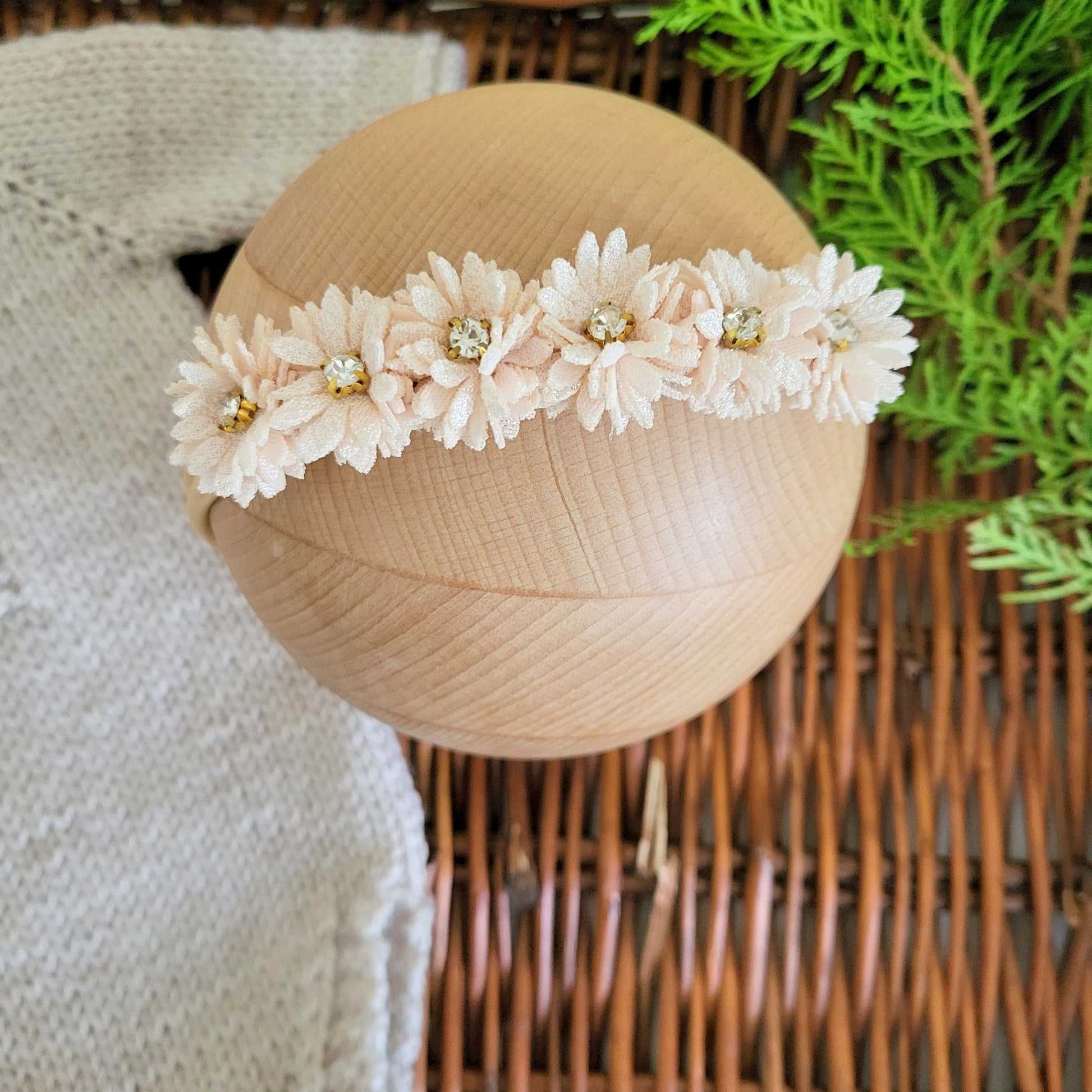 cream headband