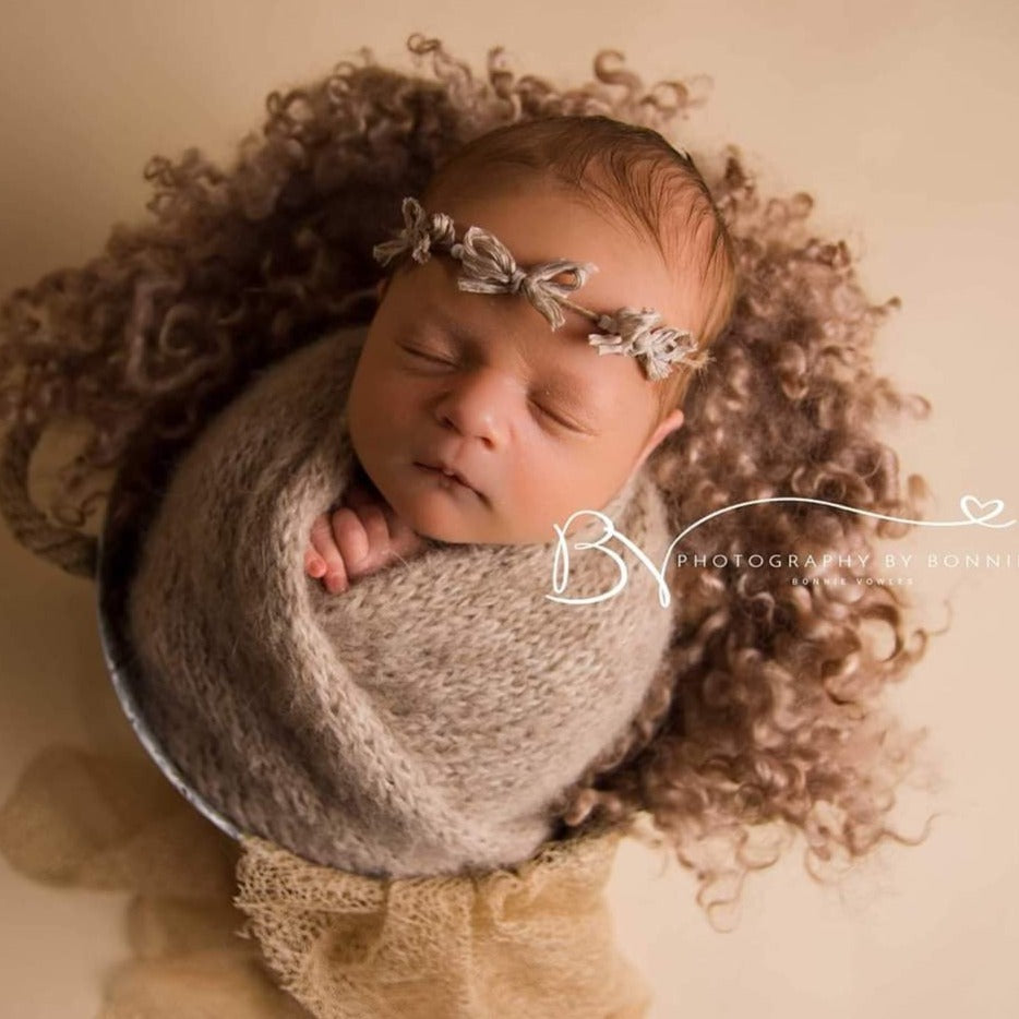 Long Knit Wrap and Bonnet - Bear Bonnet, Classic Bonnet or Sleepy cap ( Made TO ORDER ) in 19 colour choices!