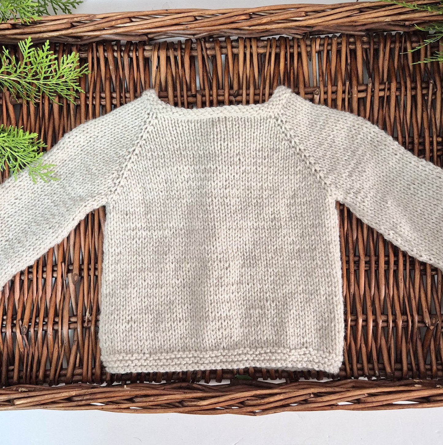 Handknit Beige Toadstool Baby Cardigan and Bootie gift set 0-6 months (Ready to Send)
