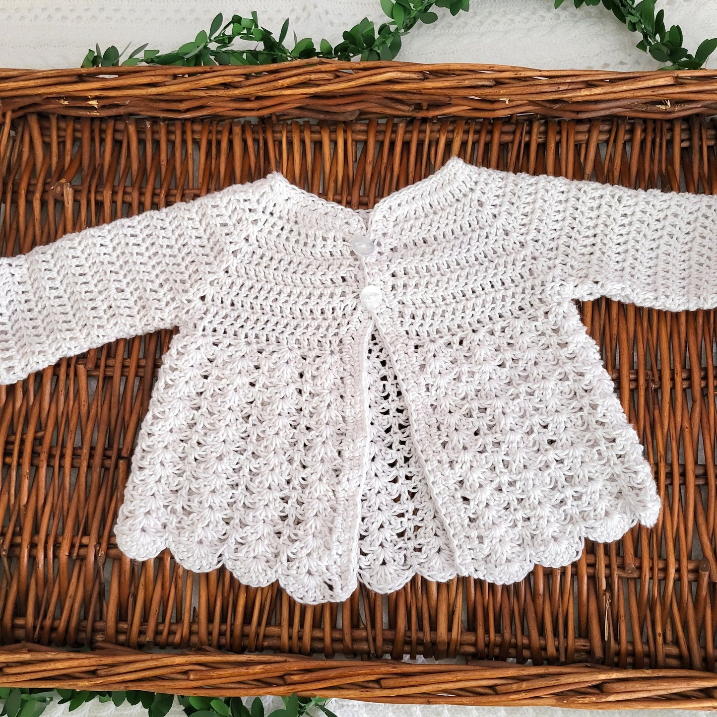 crochet baby matinee jacket