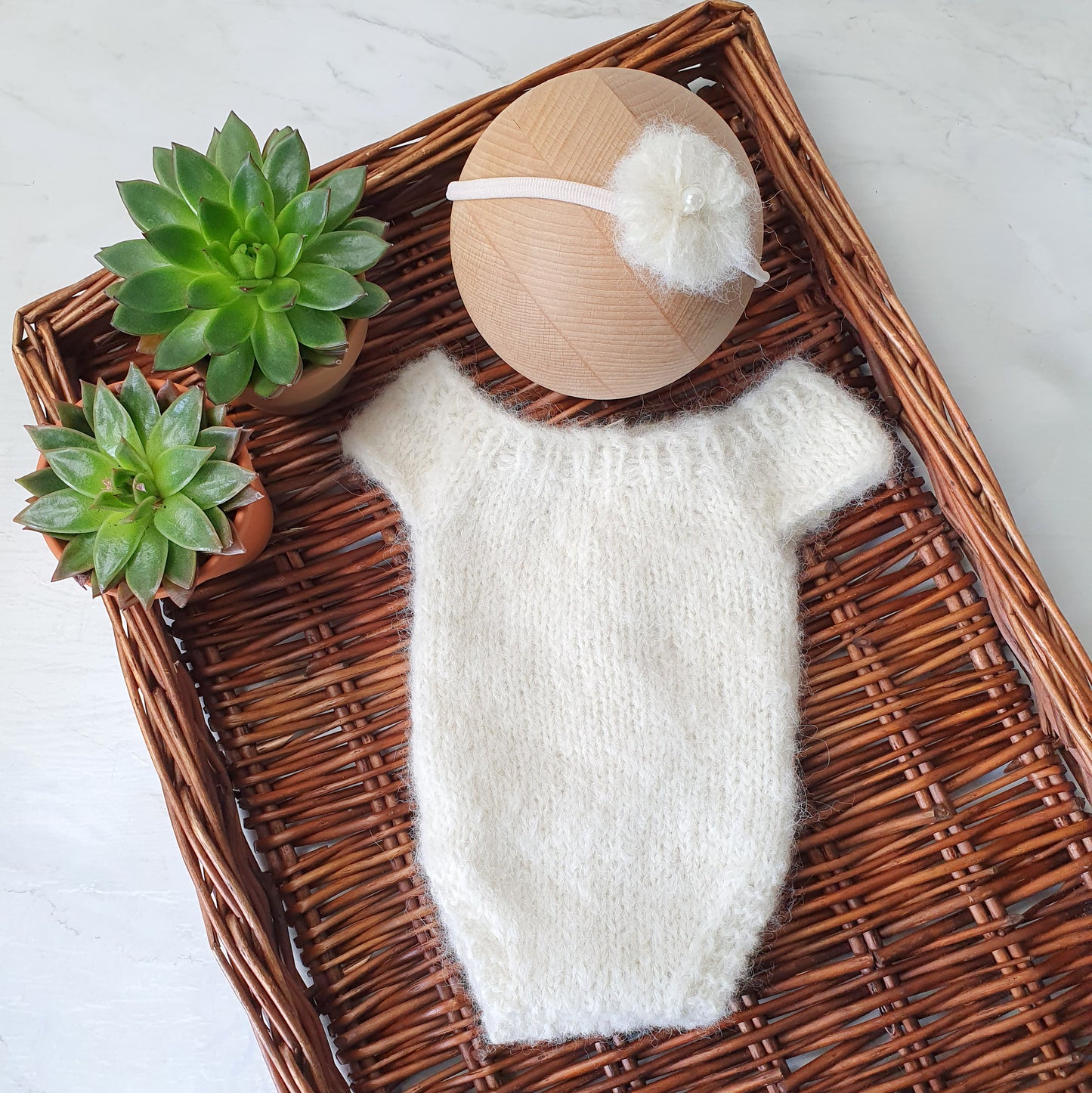 Fluffy Alpaca Sleeveless Newborn Baby Romper choose colours (Made to order)