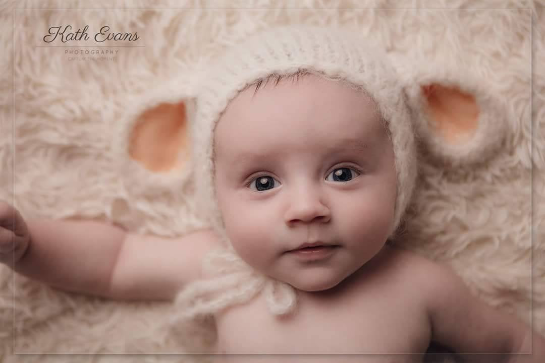 knitted baby bonnets newborn photo props