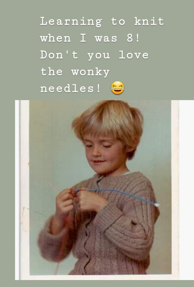 learning to knit baby clothes
