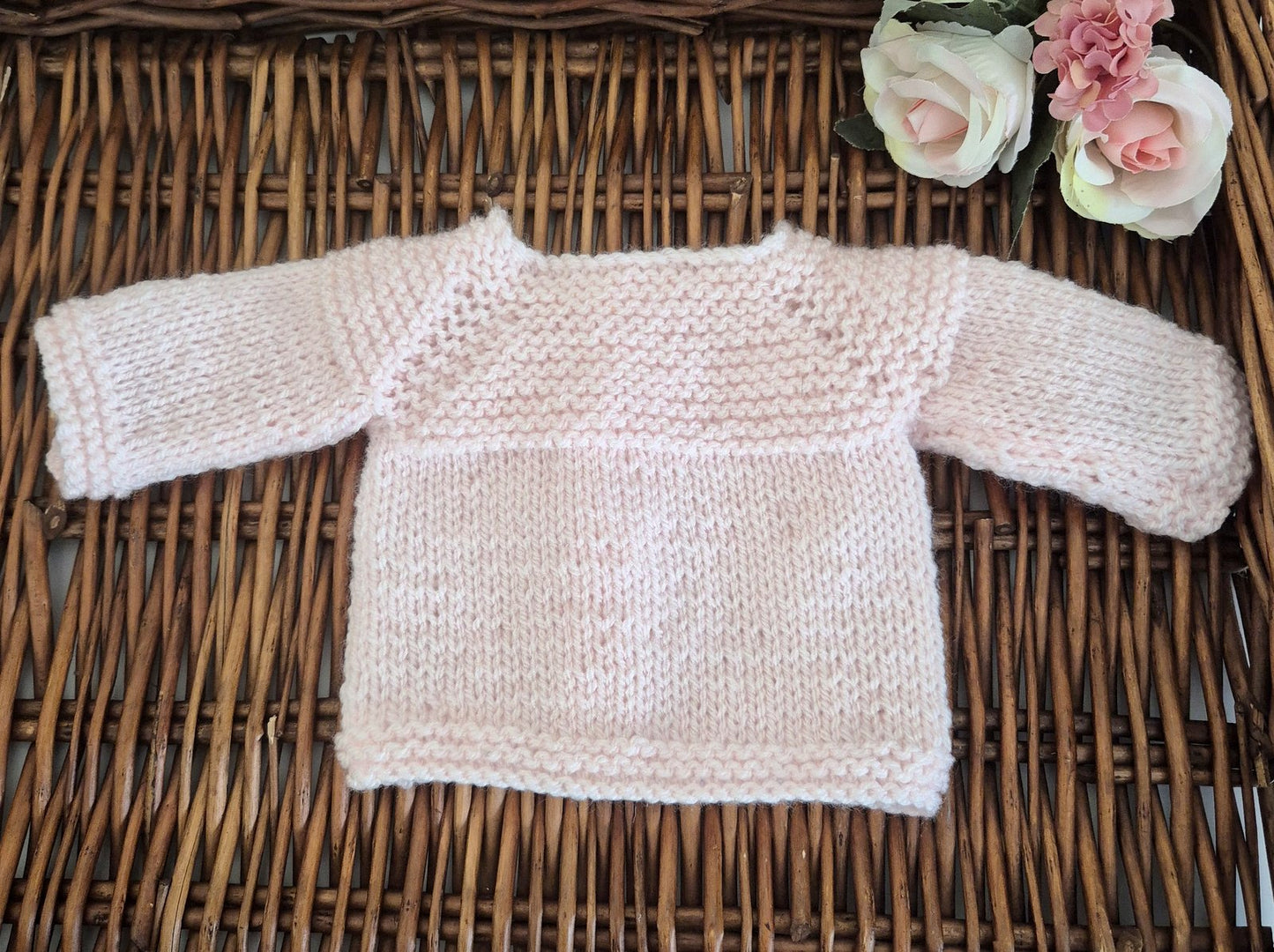 Handknit Classic Style Baby Cardigan Preemie to 6 months sizes (MADE TO  ORDER ) more colours!