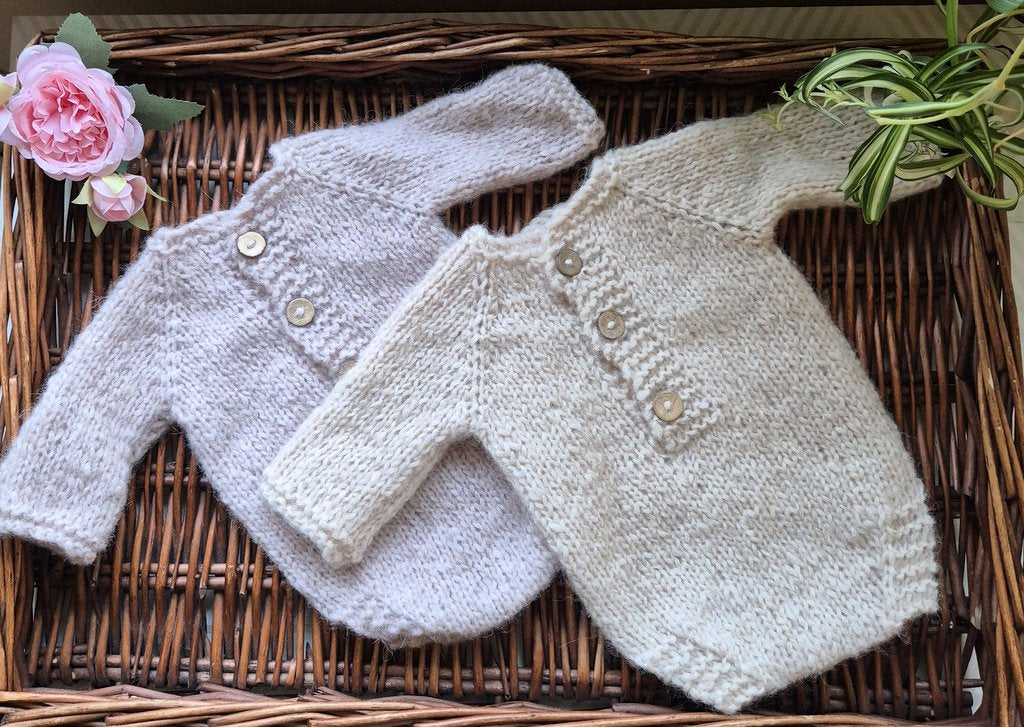 Long Sleeve Newborn Romper, in Pink or Beige. Classic Style bodysuit Photography Prop Outfit. ( Ready to send)