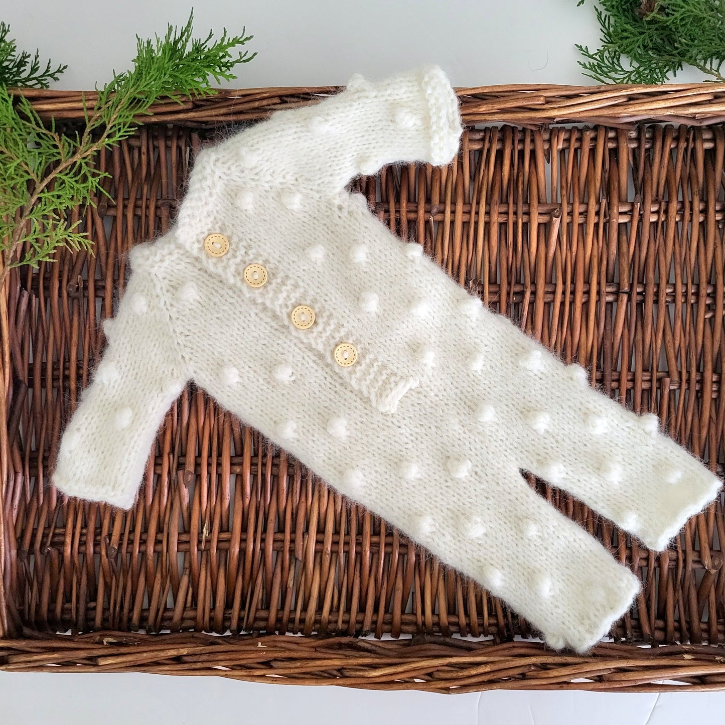 Bubble Pattern Baby Pajama Romper Photo prop - Newborn size (Made to order)