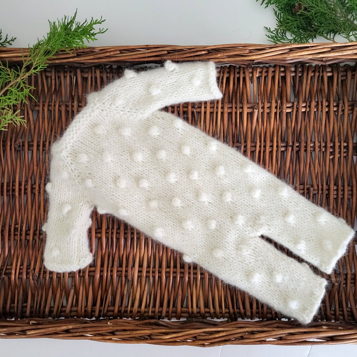 Bubble Pattern Baby Pajama Romper Photo prop - Newborn size (Made to order)