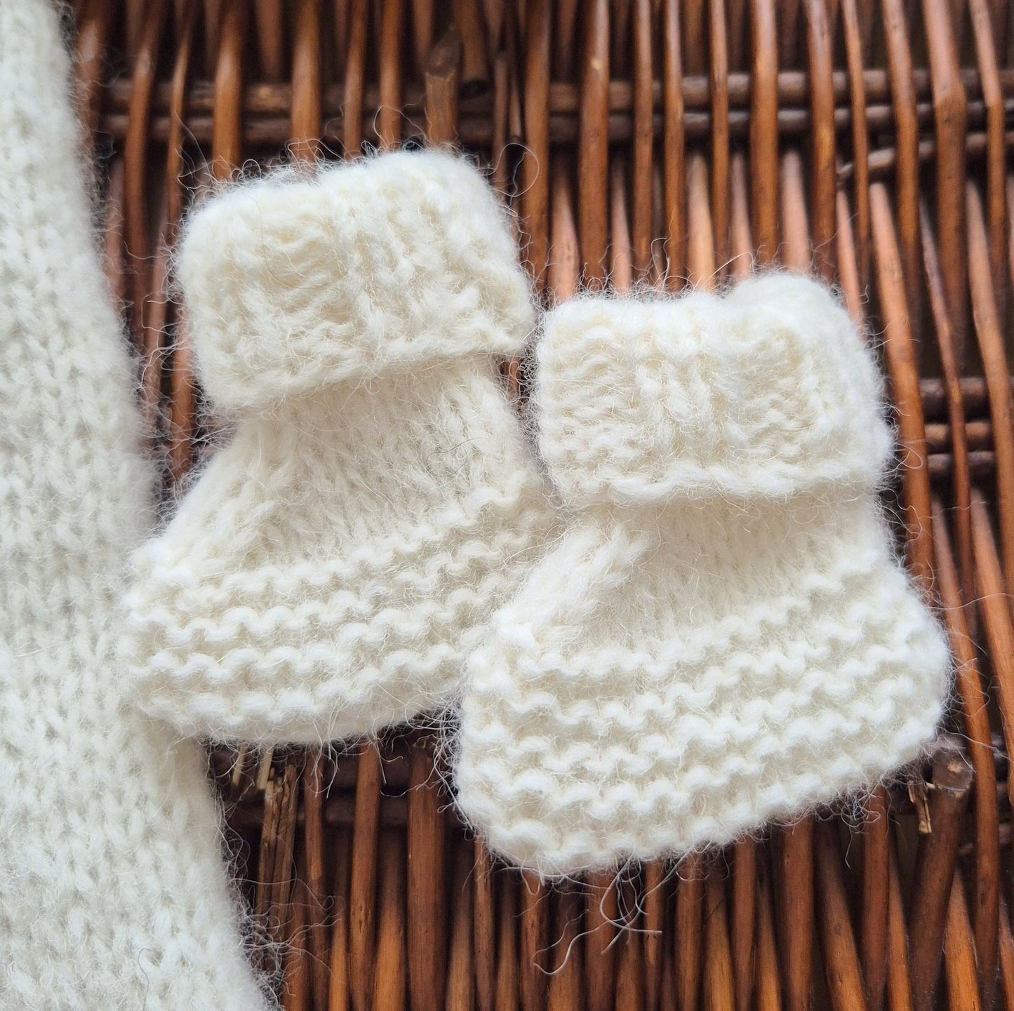 Cable Knitted Baby Romper and Bootie Set Newborn or 0-3 months (Made to Order) Choose colours