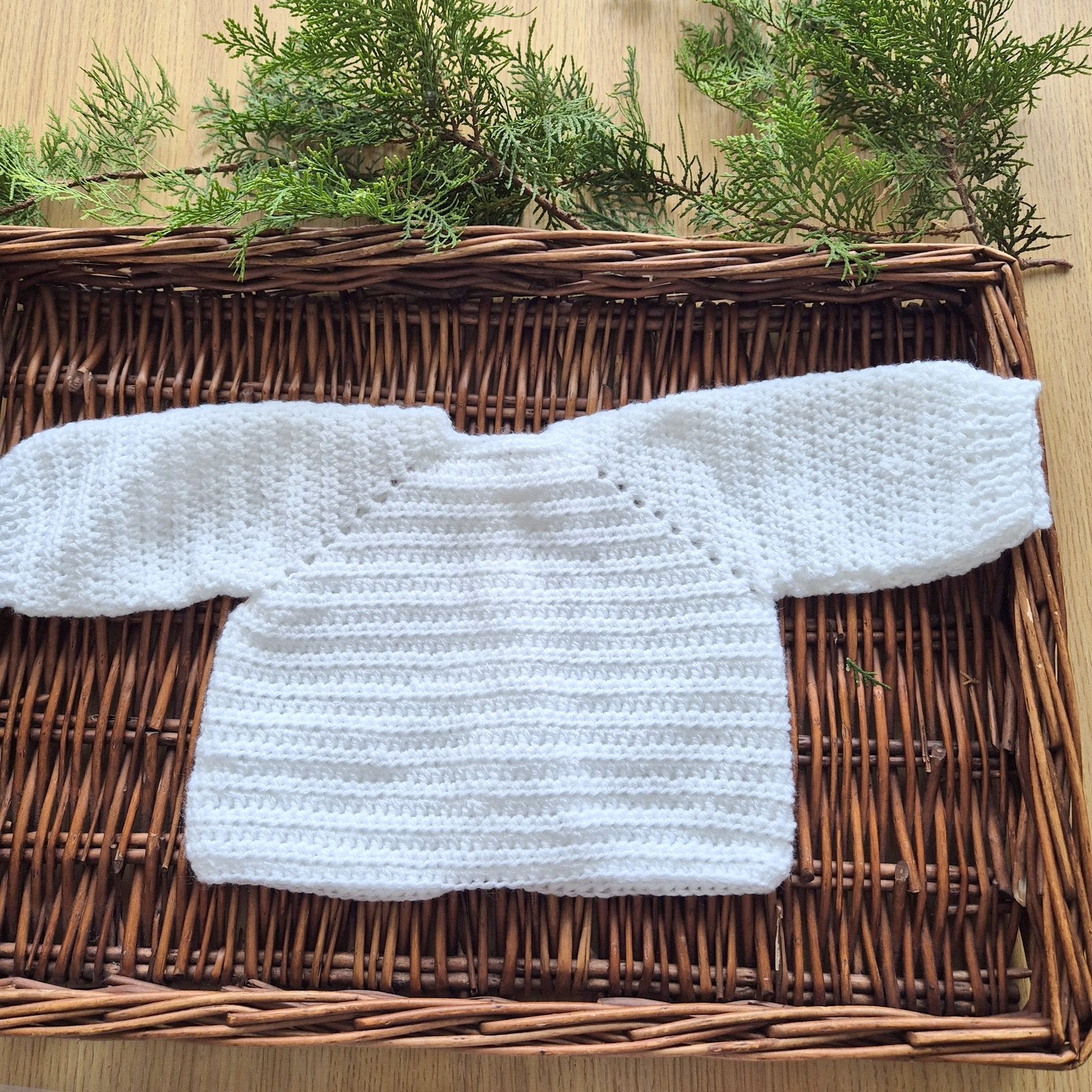 Handmade crochet cardigan for your new baby.