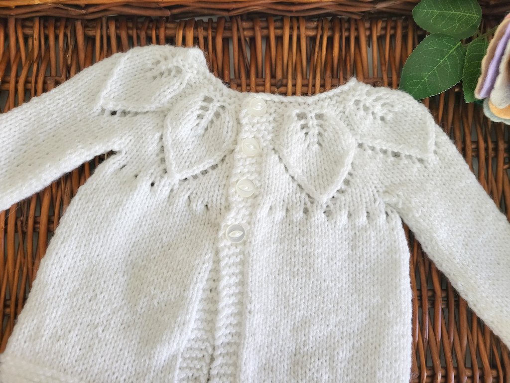 handknit baby cardigan baby shower gift