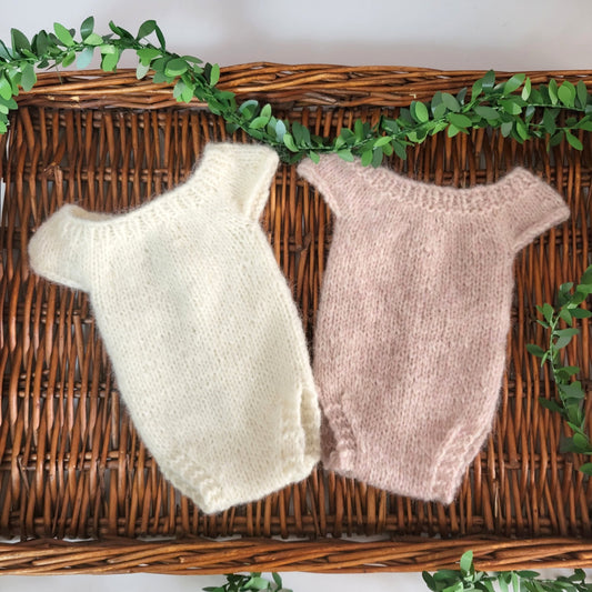 Fluffy Alpaca Sleeveless Newborn Baby Romper  choose colours (Made to order)