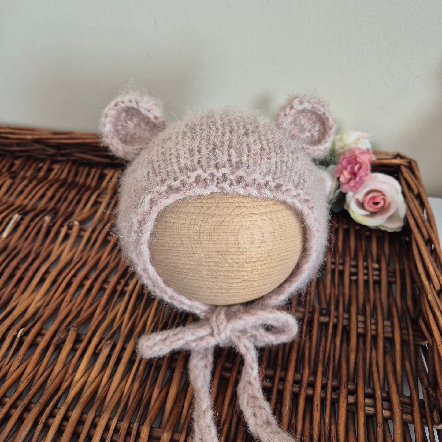 Baby Bear Bonnet (Made to order) Newborn - 3 years old