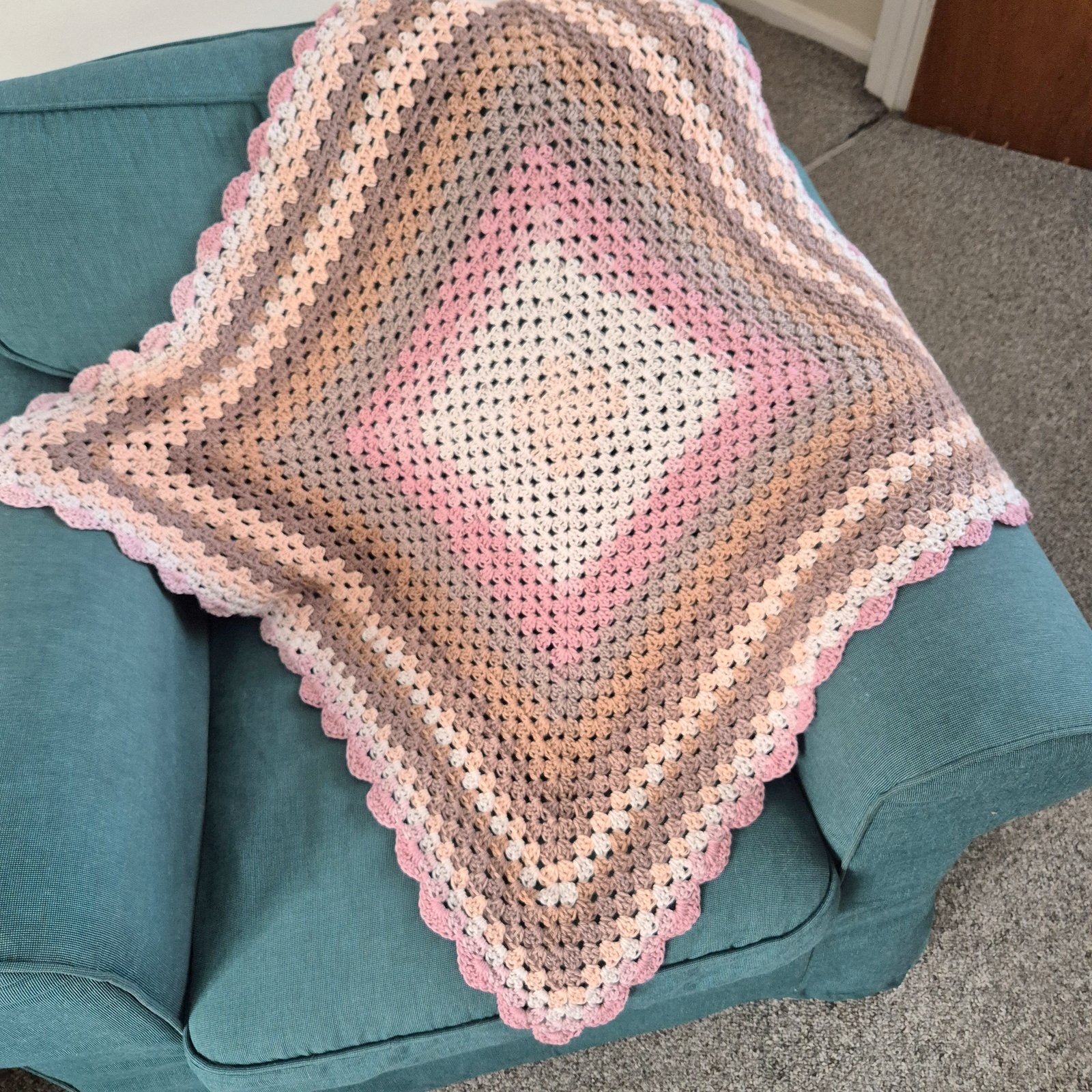 hand made crochet baby blanket