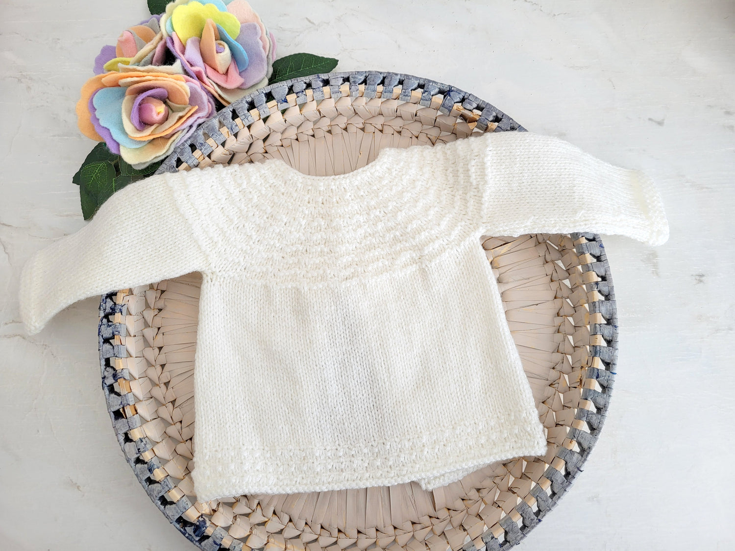 handmade knit baby cardigan jumper